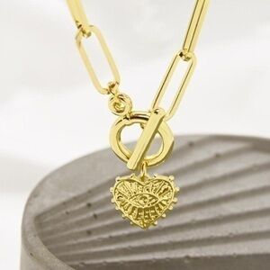 Evil Eye Toggle Chain Necklace